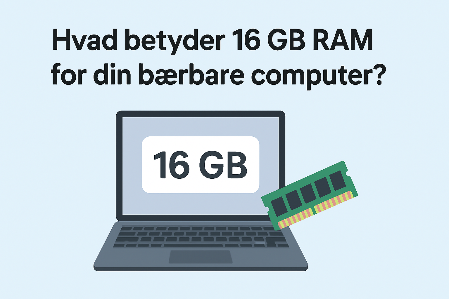 Hvad betyder 16 GB RAM for din bærbare computer?