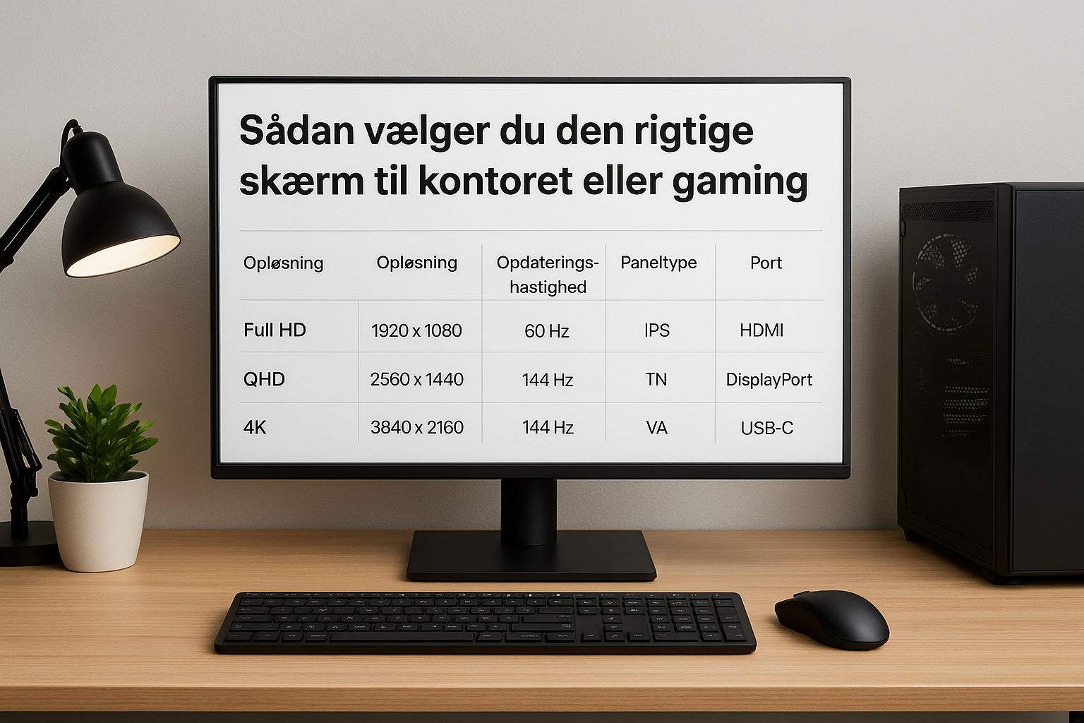 Sådan vælger du den rigtige skærm til kontoret eller gaming